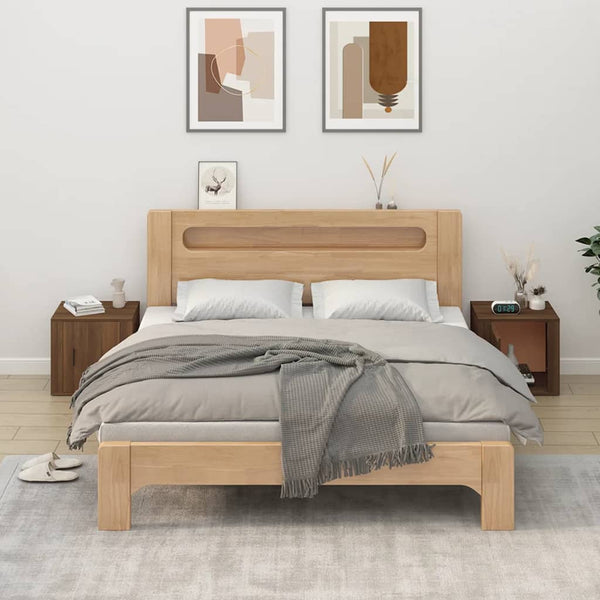 Braune Nachttische Busoi 50x39x47cm (2 Stück Eiche)