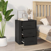 Schwarzer Nachttisch Corrina 50x36x60cm (Holz)