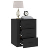 Schwarzer Nachttisch Corrina 50x36x60cm (Holz)