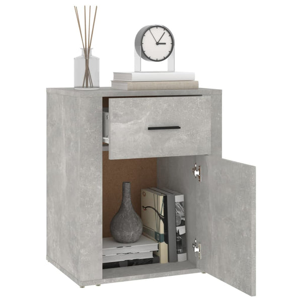 Nachttisch Sonoria 50x36x60cm, betongrau (Holz)