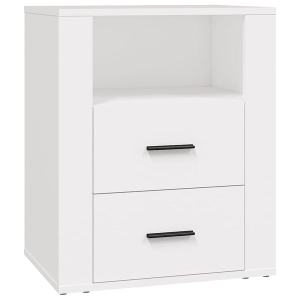 Weißer Nachttisch Adevarul 50x36x60cm (Holz)