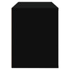Schwarzer Schuhschrank Glicherie 80x35x45cm (Holz)