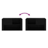Schwarzer Schuhschrank Glicherie 80x35x45cm (Holz)