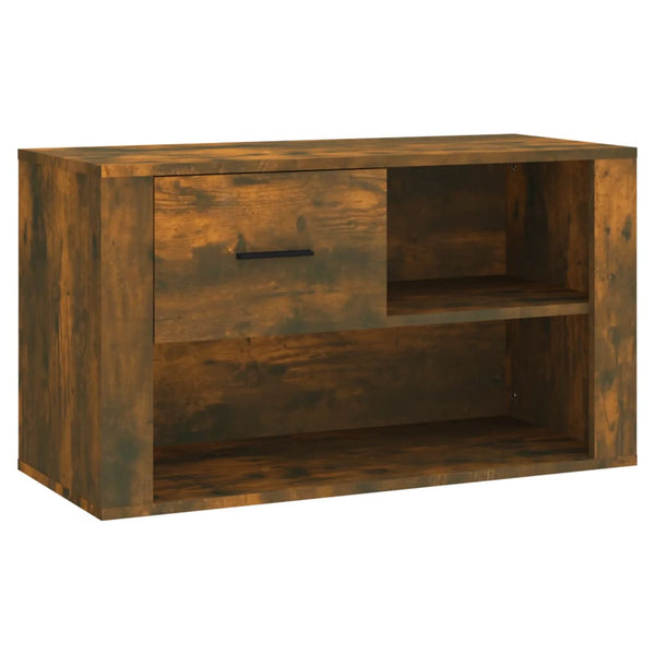 Schuhschrank Glicherie aus Rauchereiche 80x35x45cm (Holz)