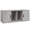 Graues TV-Möbel Wash 100x35x40cm (Holz)
