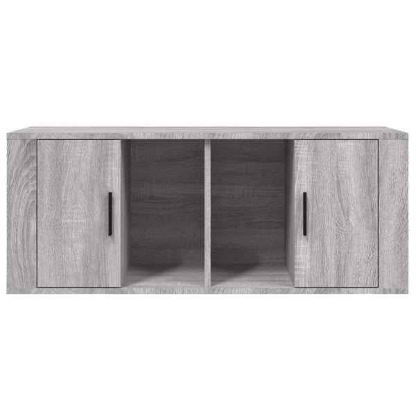 Graues TV-Möbel Wash 100x35x40cm (Holz)