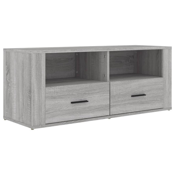 Graues TV-Möbel Cealic 100x35x40cm (Holz)