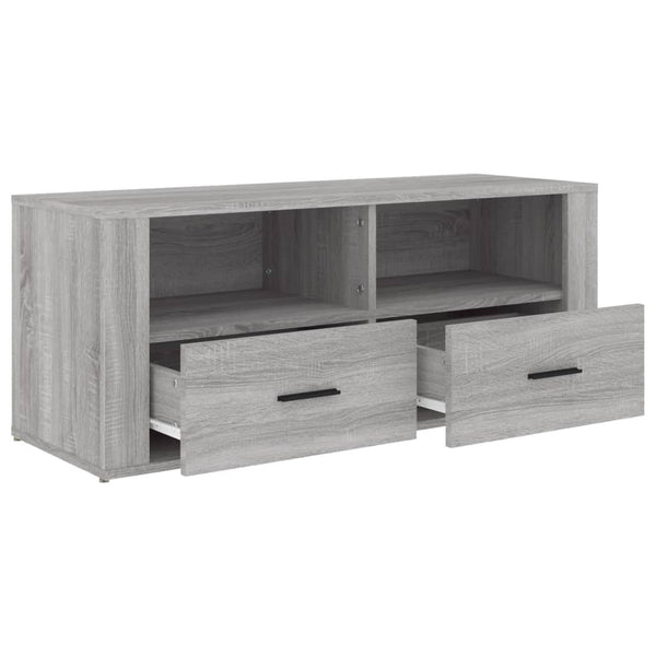 Graues TV-Möbel Cealic 100x35x40cm (Holz)