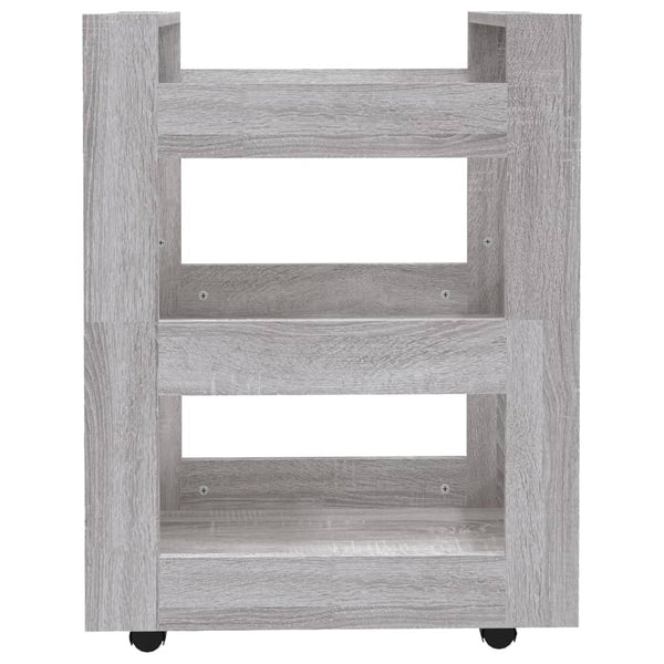 Grauer Küchenwagen Chioralia 60x45x80cm (Holz)