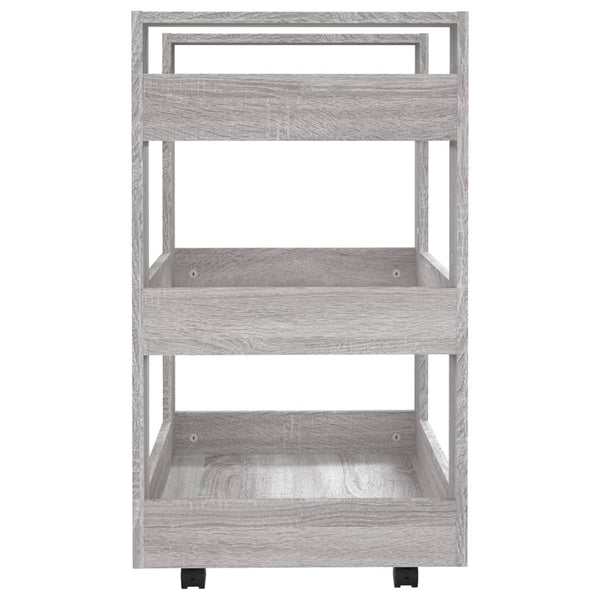 Grauer Küchenwagen Chioralia 60x45x80cm (Holz)
