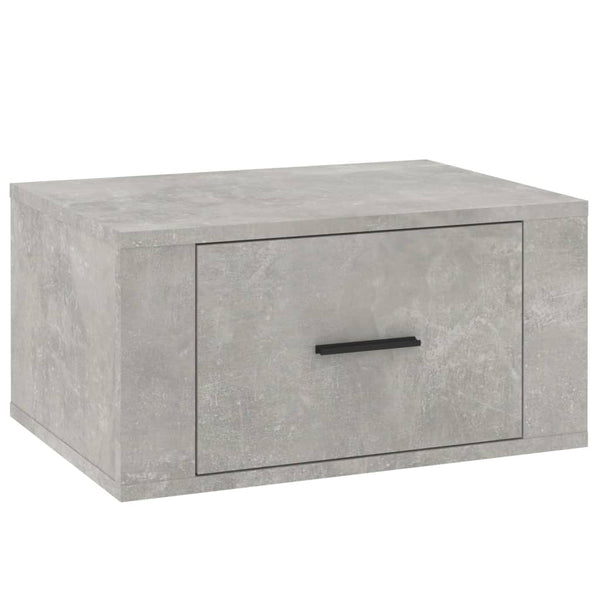 Betongrauer wandmontierter Nachttisch Vulturul 50x36x25cm