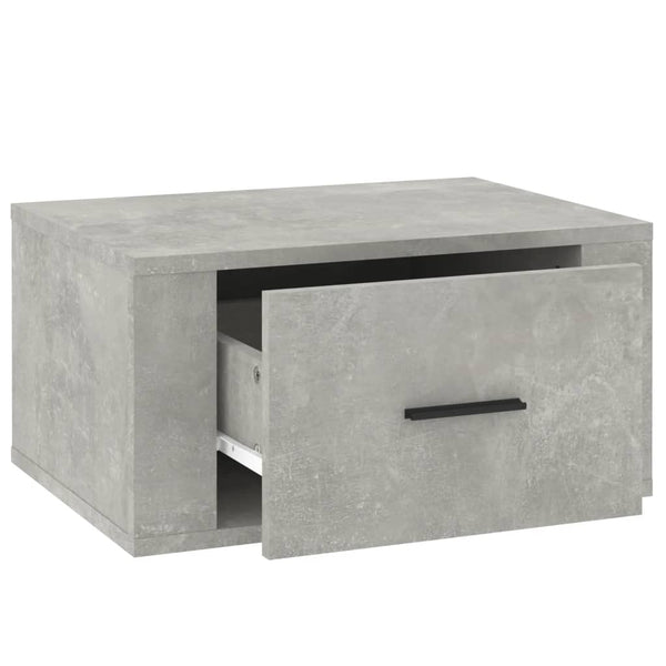 Betongrauer wandmontierter Nachttisch Vulturul 50x36x25cm