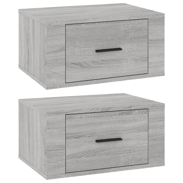 Graue wandmontierte Nachttische Vulturul 50x36x25cm (2 Stück)