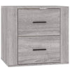 Grauer wandmontierter Nachttisch Naida 50x36x47cm