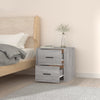 Grauer wandmontierter Nachttisch Naida 50x36x47cm