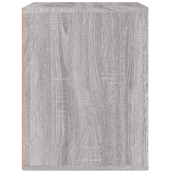 Grauer wandmontierter Nachttisch Naida 50x36x47cm