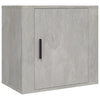 Wandmontierter Nachttisch Monserrat aus betongrauem Beton 50x30x47cm