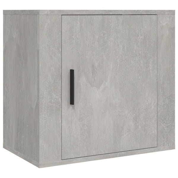 Wandmontierter Nachttisch Monserrat aus betongrauem Beton 50x30x47cm