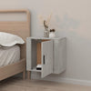 Wandmontierter Nachttisch Monserrat aus betongrauem Beton 50x30x47cm