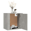 Wandmontierter Nachttisch Monserrat aus betongrauem Beton 50x30x47cm