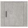 Wandmontierter Nachttisch Monserrat aus betongrauem Beton 50x30x47cm