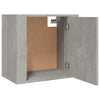 Wandmontierter Nachttisch Monserrat aus betongrauem Beton 50x30x47cm