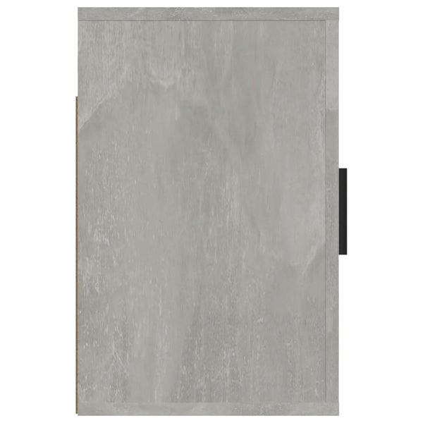 Wandmontierter Nachttisch Monserrat aus betongrauem Beton 50x30x47cm