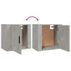 Wandmontierter Nachttisch Monserrat aus betongrauem Beton 50x30x47cm