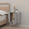Grauer wandmontierter Nachttisch Monserrat 50x30x47cm
