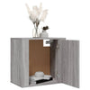 Grauer wandmontierter Nachttisch Monserrat 50x30x47cm