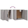 Grauer wandmontierter Nachttisch Monserrat 50x30x47cm