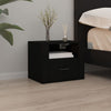 Schwarzer wandmontierter Nachttisch Wili 50x36x40cm