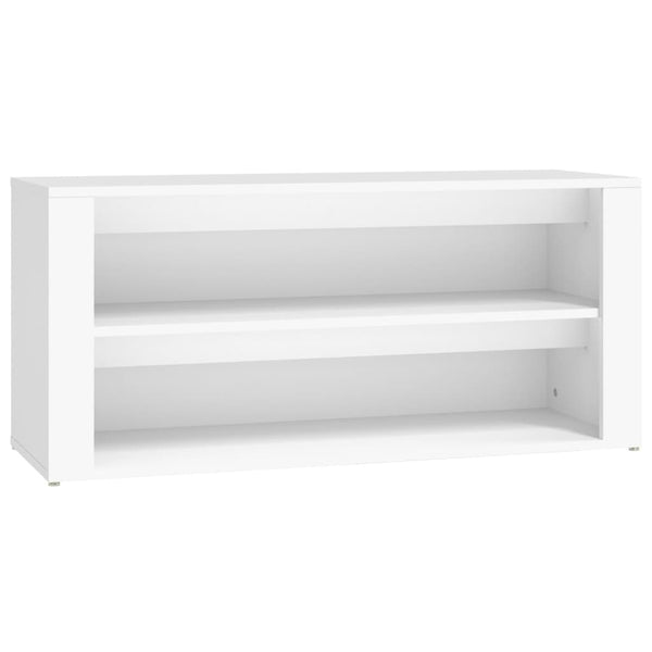 Weißer Schuhschrank Hore 100x35x45cm (Holz)