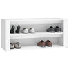 Weißer Schuhschrank Hore 100x35x45cm (Holz)