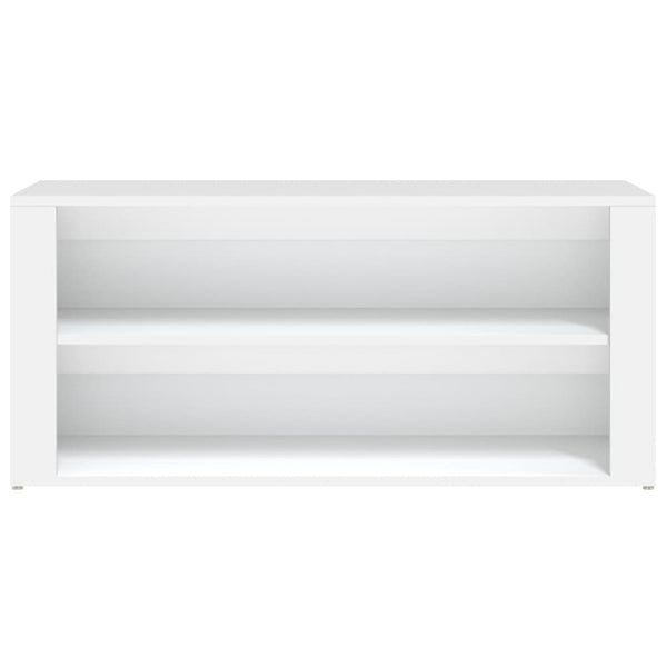 Weißer Schuhschrank Hore 100x35x45cm (Holz)