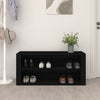 Schwarzer Schuhregal Hore 100x35x45cm (Holz)