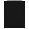 Schwarzer Schuhregal Hore 100x35x45cm (Holz)
