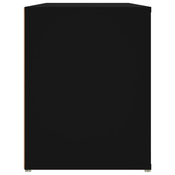 Schwarzer Schuhregal Hore 100x35x45cm (Holz)