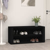 Schwarzer Schuhregal Hore 100x35x45cm (Holz)
