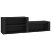 Schwarzer Schuhschrank Partiu 150x35x45cm (Holz)