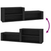 Schwarzer Schuhschrank Partiu 150x35x45cm (Holz)