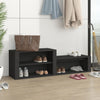 Schwarzer Schuhschrank Partiu 150x35x45cm (Holz)