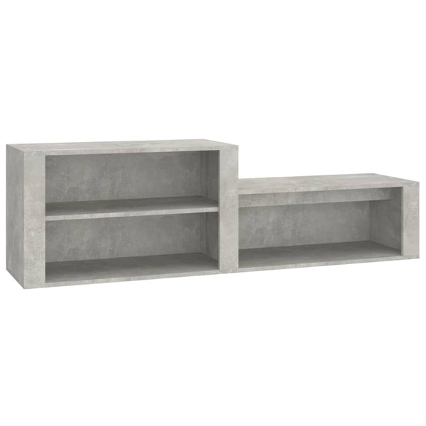 Betongrauer Schuhschrank Partiu 150x35x45cm (Holz)