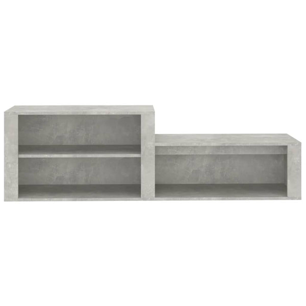 Betongrauer Schuhschrank Partiu 150x35x45cm (Holz)