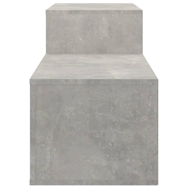 Betongrauer Schuhschrank Partiu 150x35x45cm (Holz)