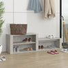 Betongrauer Schuhschrank Partiu 150x35x45cm (Holz)
