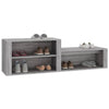 Grauer Schuhschrank Partiu 150x35x45cm (Holz)