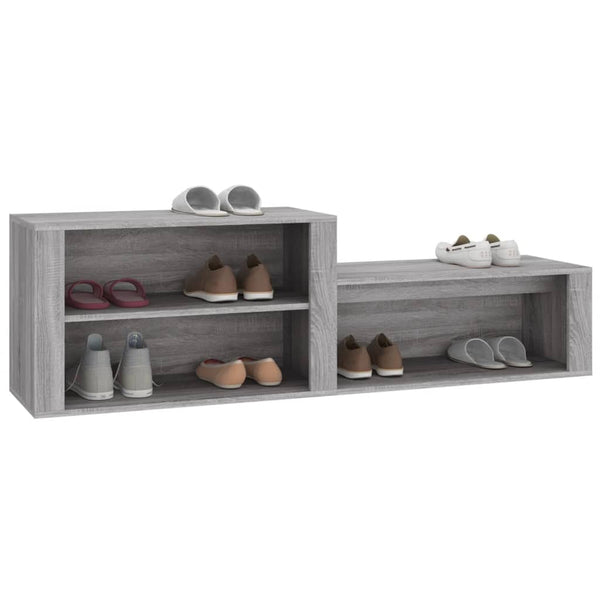 Grauer Schuhschrank Partiu 150x35x45cm (Holz)