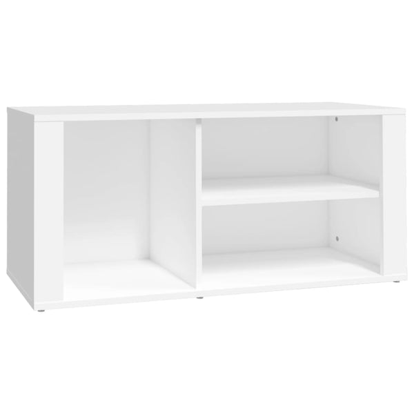 Weißer Schuhschrank Agvani 100x35x45cm (Holz)