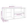 Weißer Schuhschrank Agvani 100x35x45cm (Holz)